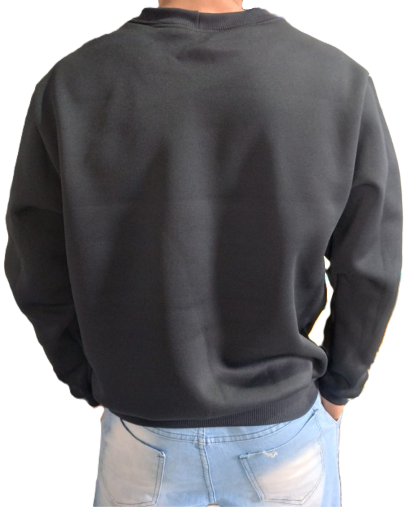 Moletom Careca Preto Adulto - Imagem 4