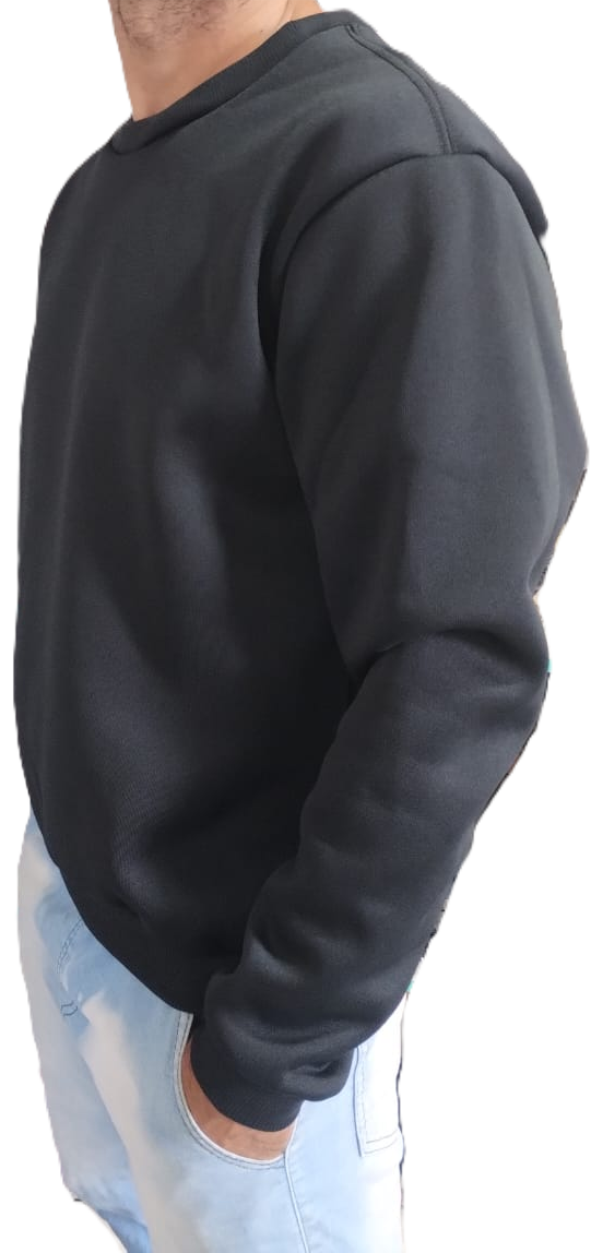 Moletom Careca Preto Adulto - Imagem 3