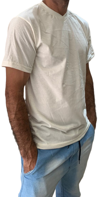 Camiseta Algodão Gola V OFF - Imagem 4