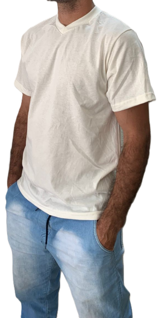 Camiseta Algodão Gola V OFF - Imagem 3